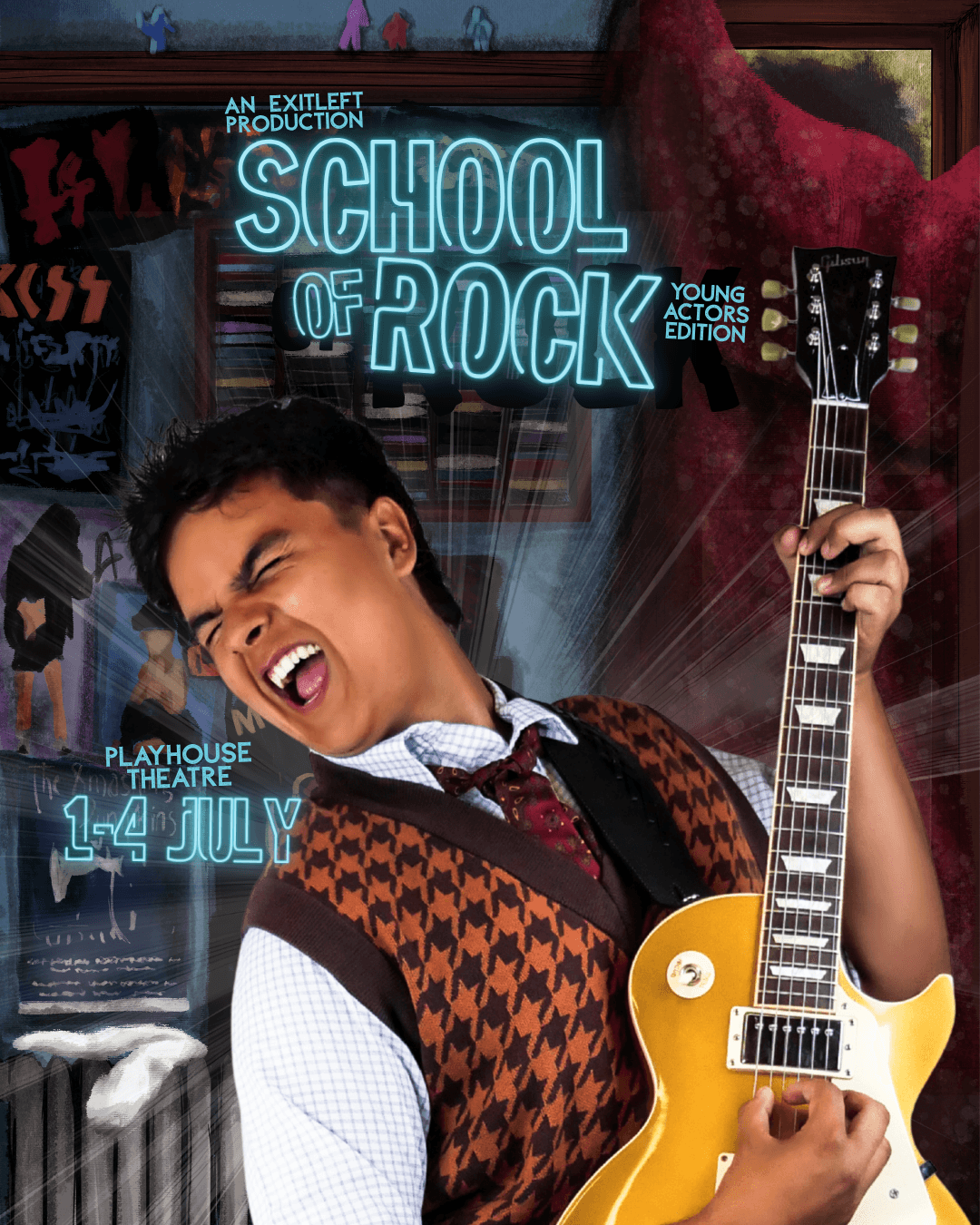 School of Rock Young Actors Edition key art